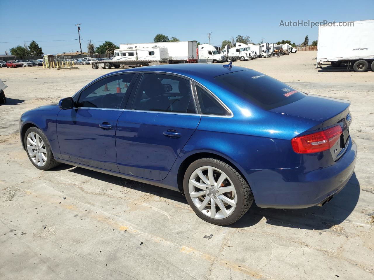 2013 Audi A4 Premium Plus Синий vin: WAUEFAFL5DN023436