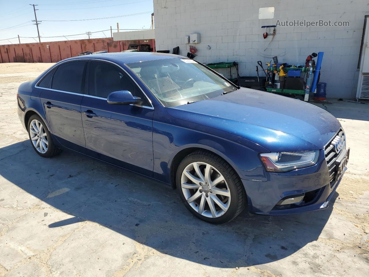 2013 Audi A4 Premium Plus Синий vin: WAUEFAFL5DN023436