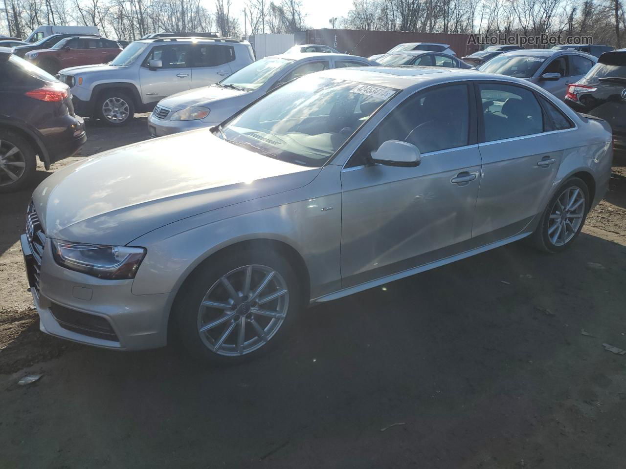 2014 Audi A4 Premium Plus Silver vin: WAUEFAFL5EN003348