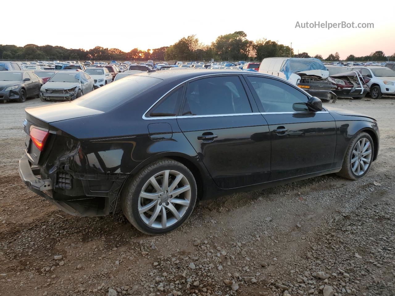 2013 Audi A4 Premium Plus Black vin: WAUEFAFL6DA148551