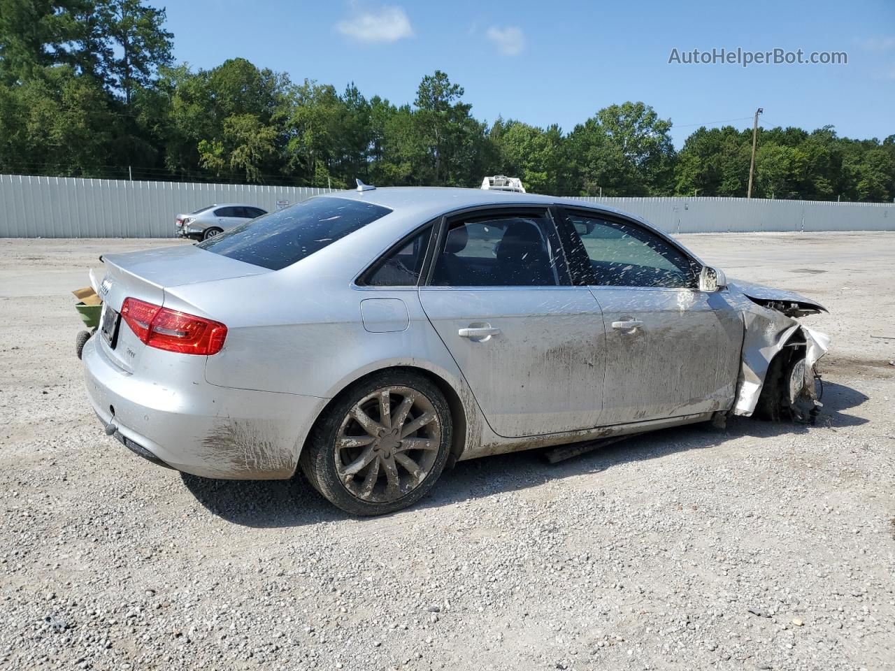 2013 Audi A4 Premium Plus Серебряный vin: WAUEFAFL9DN010513