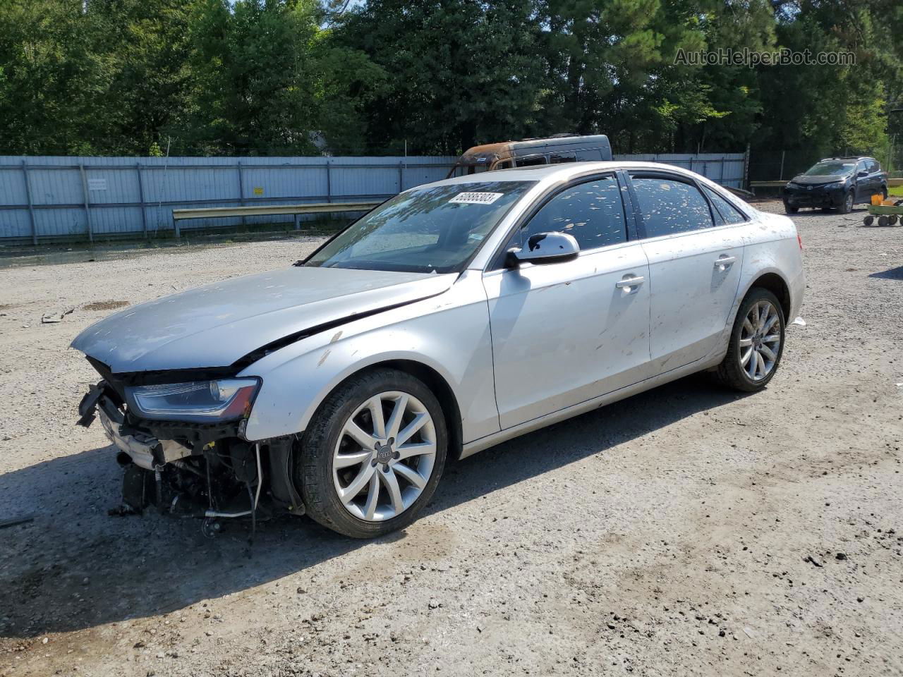 2013 Audi A4 Premium Plus Silver vin: WAUEFAFL9DN010513