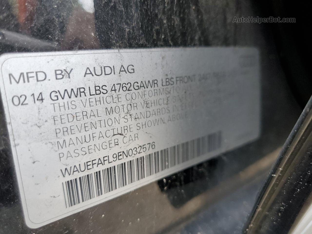 2014 Audi A4 Premium Plus Black vin: WAUEFAFL9EN032576