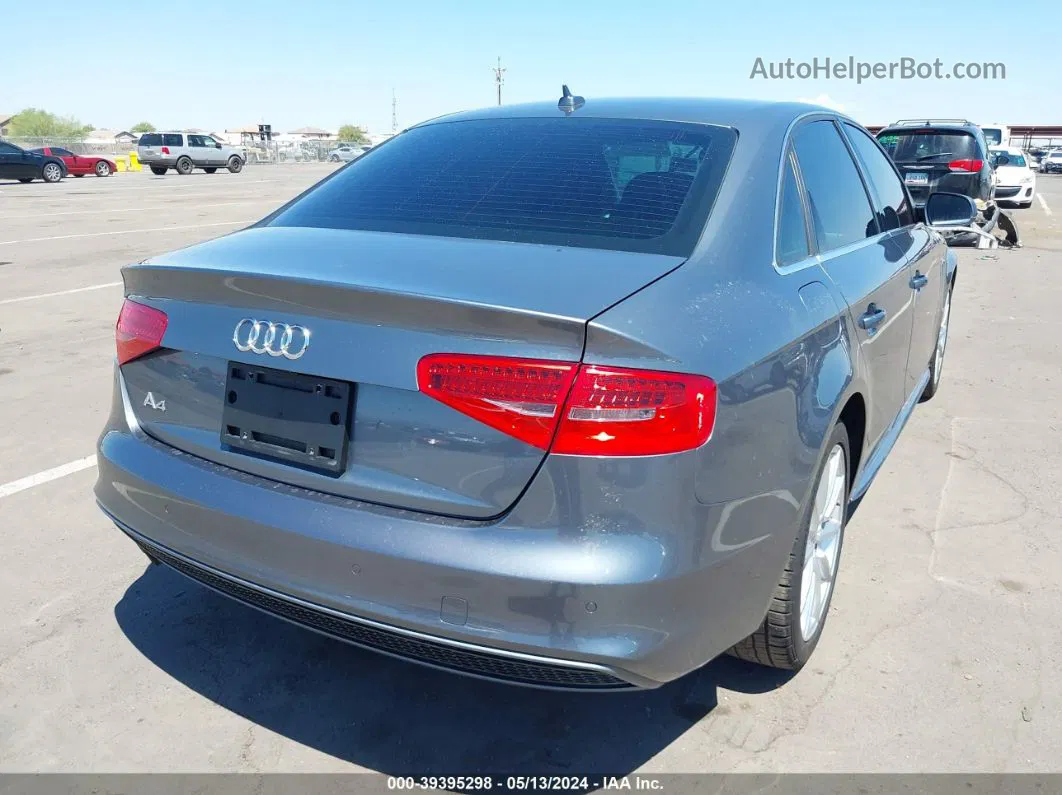 2016 Audi A4 2.0t Premium Gray vin: WAUEFAFL9GN006918