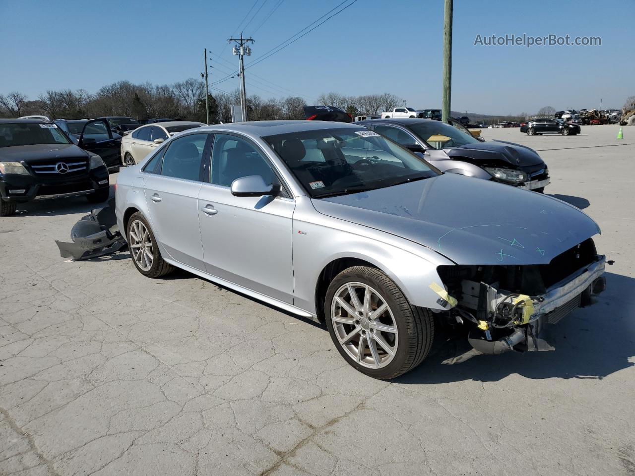 2016 Audi A4 Premium Plus S-line Silver vin: WAUEFAFL9GN014095