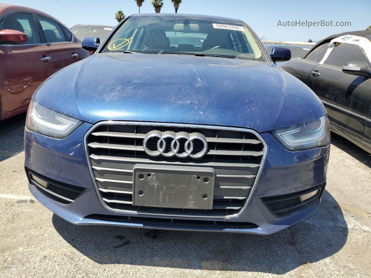 2013 Audi A4 Premium Plus Синий vin: WAUEFBFL2DN017597