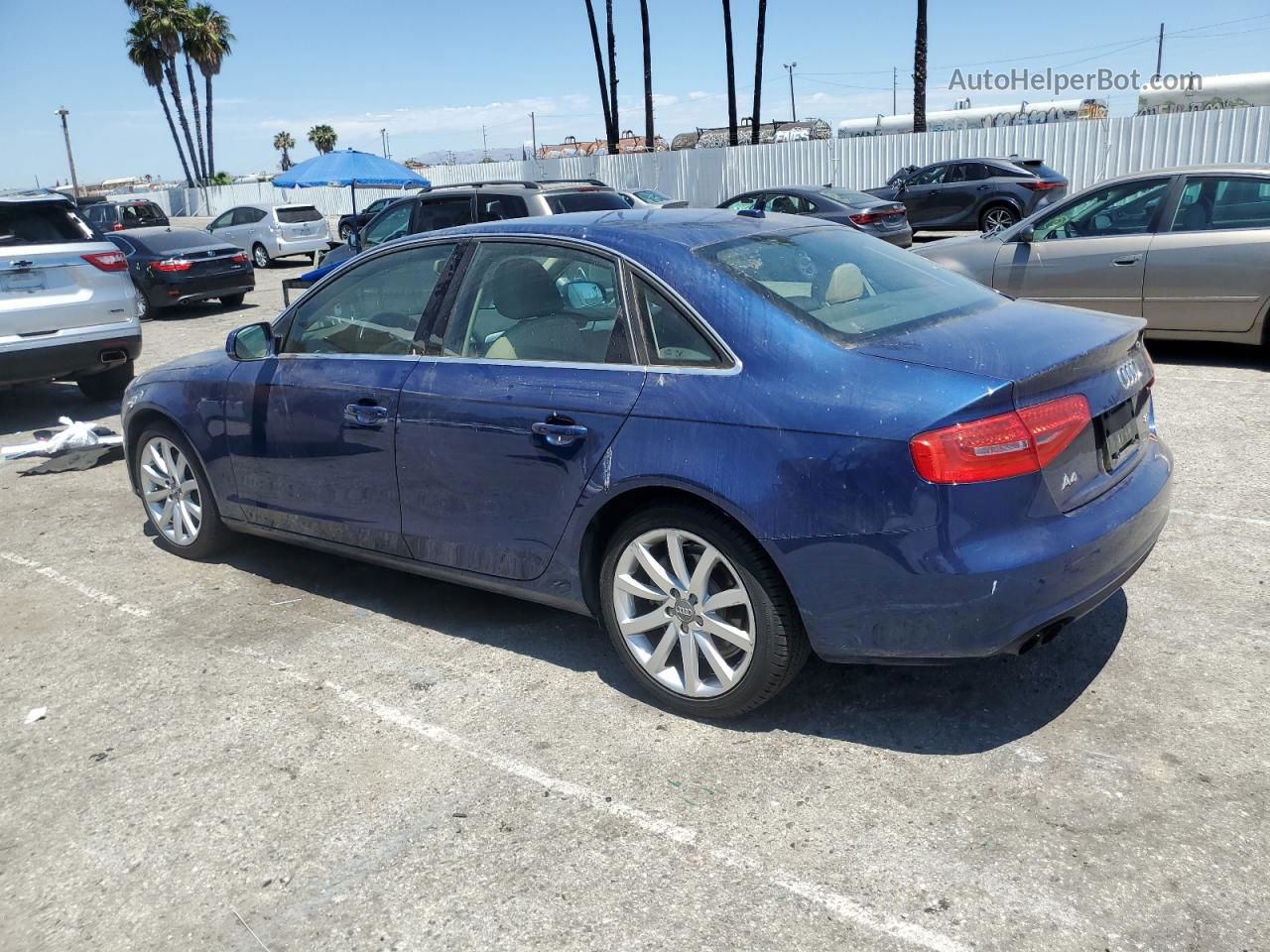 2013 Audi A4 Premium Plus Blue vin: WAUEFBFL2DN017597