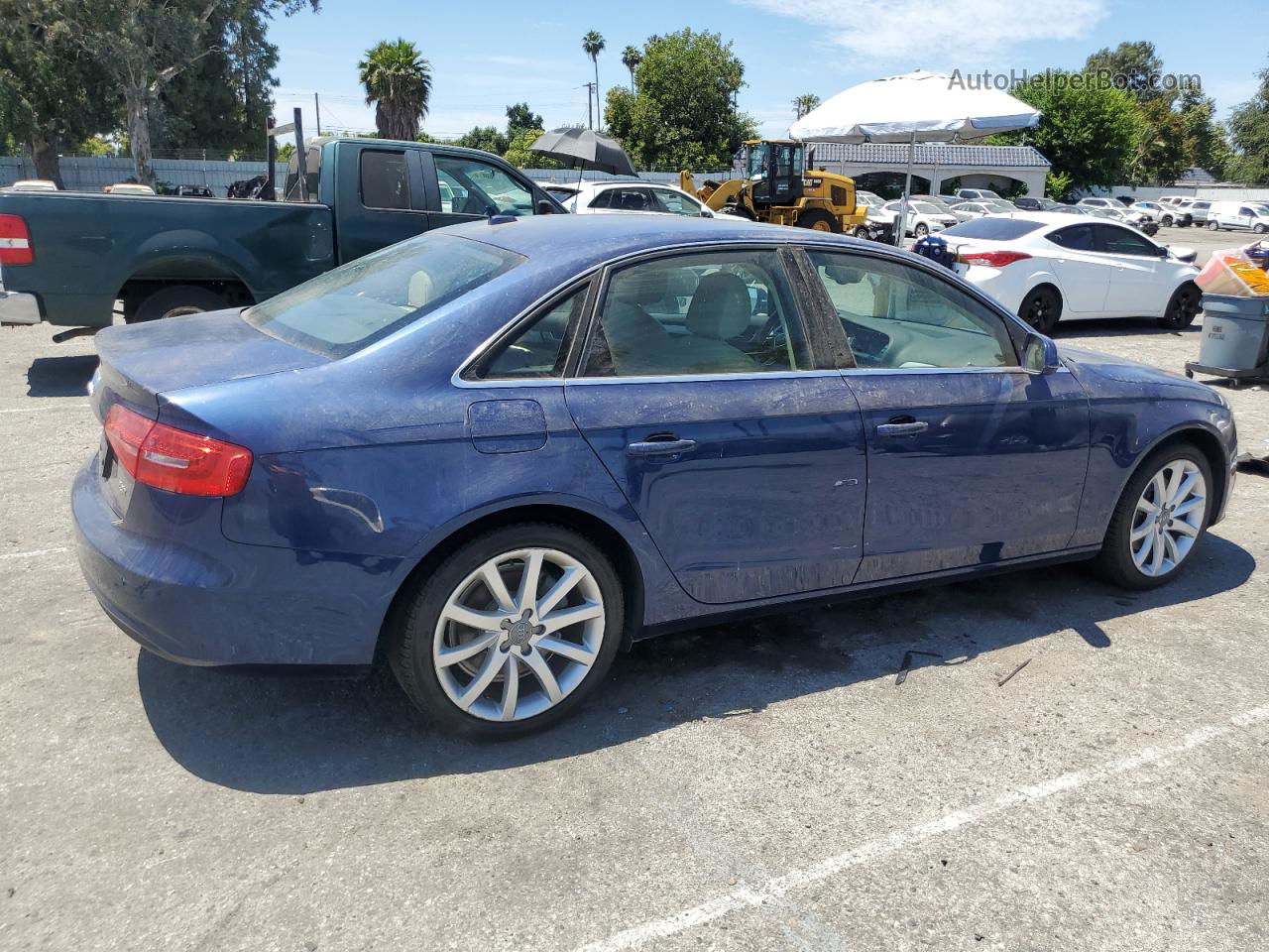 2013 Audi A4 Premium Plus Blue vin: WAUEFBFL2DN017597