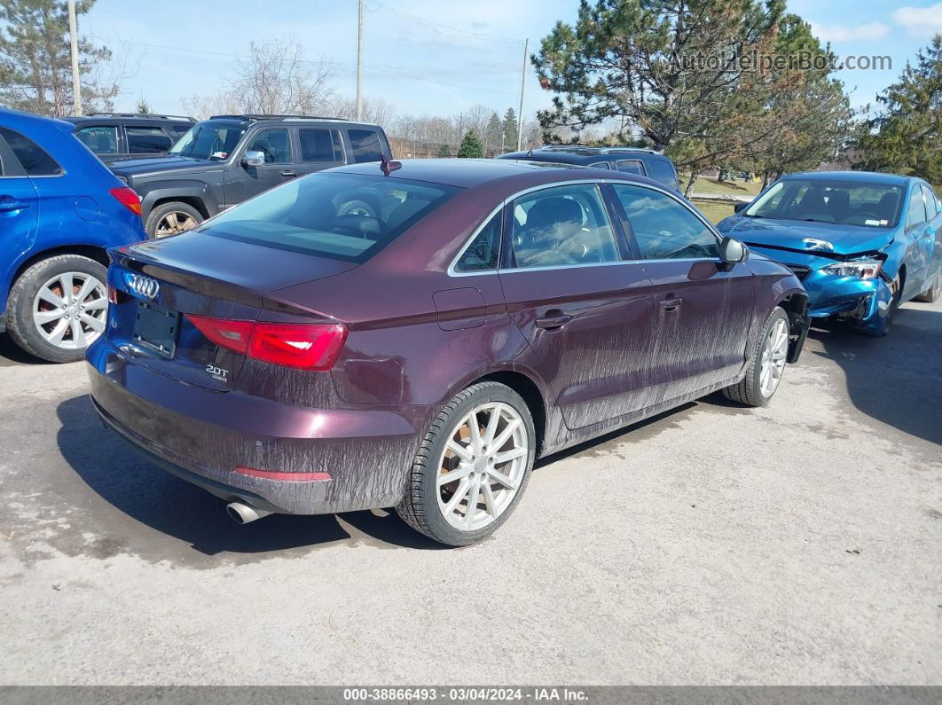 2015 Audi A3 2.0t Premium Burgundy vin: WAUEFGFF0F1057551