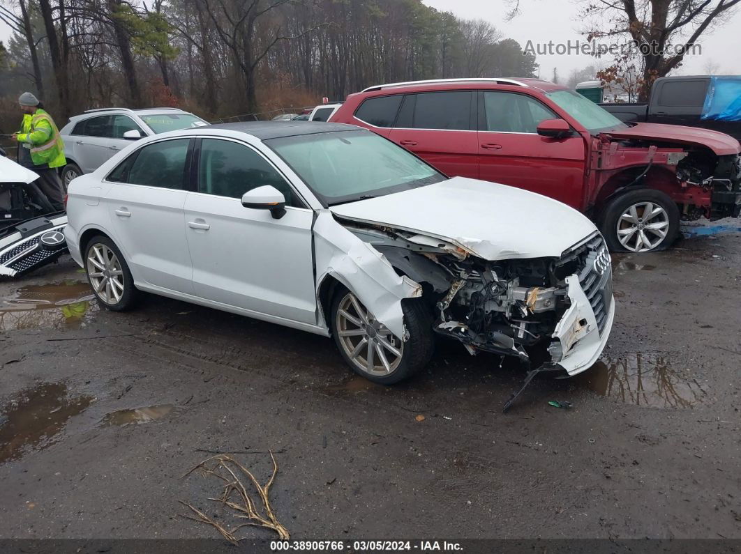 2015 Audi A3 2.0t Premium White vin: WAUEFGFF3F1058452