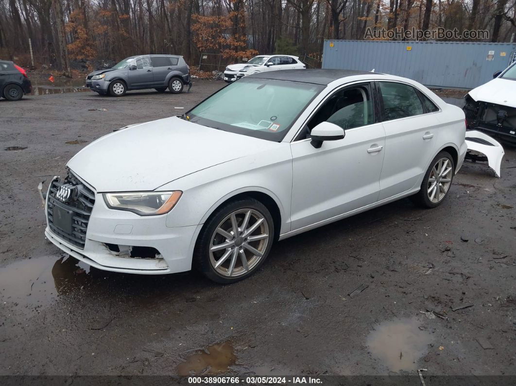 2015 Audi A3 2.0t Premium White vin: WAUEFGFF3F1058452