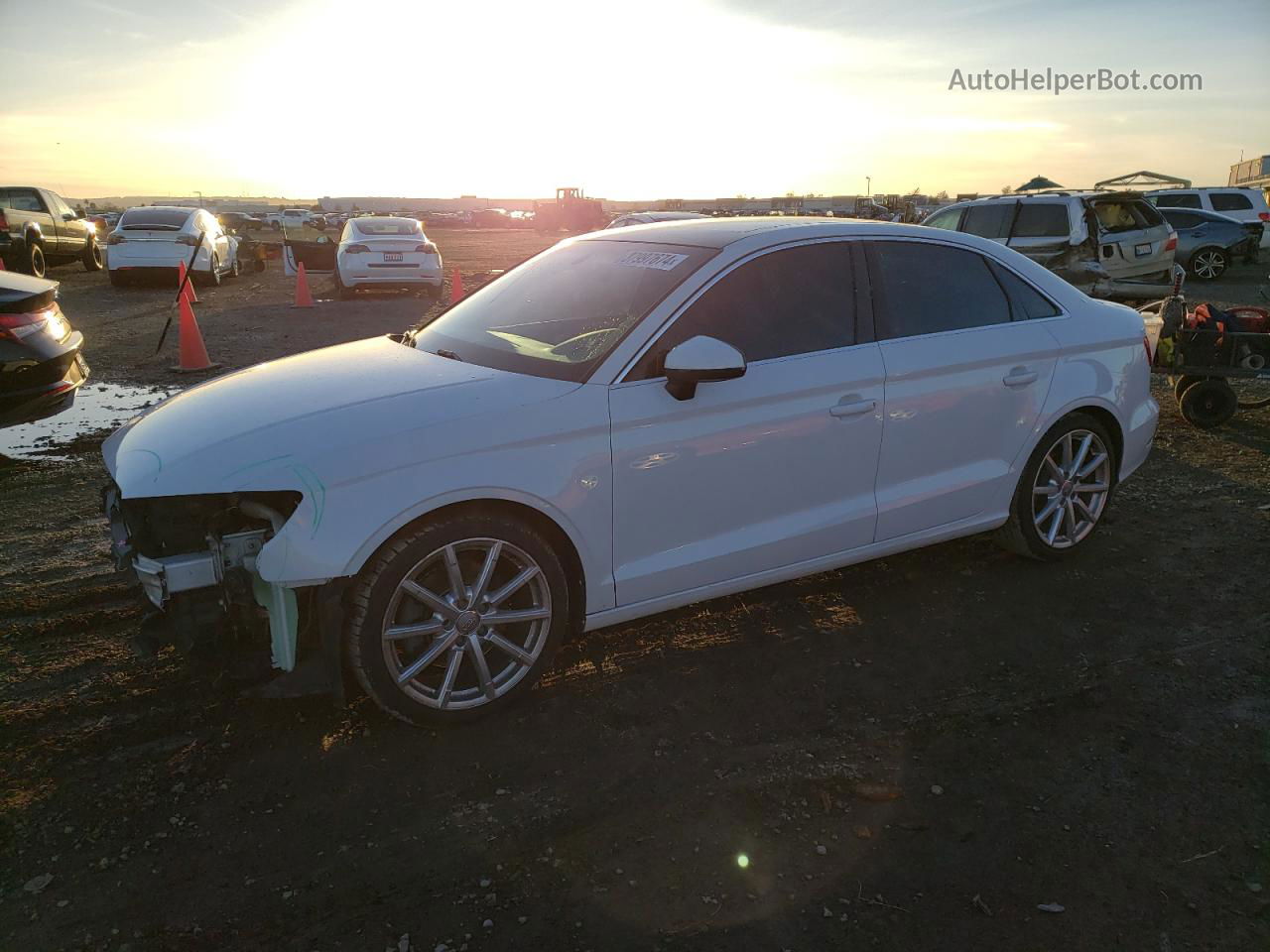 2015 Audi A3 Premium Plus White vin: WAUEFGFF4F1093436