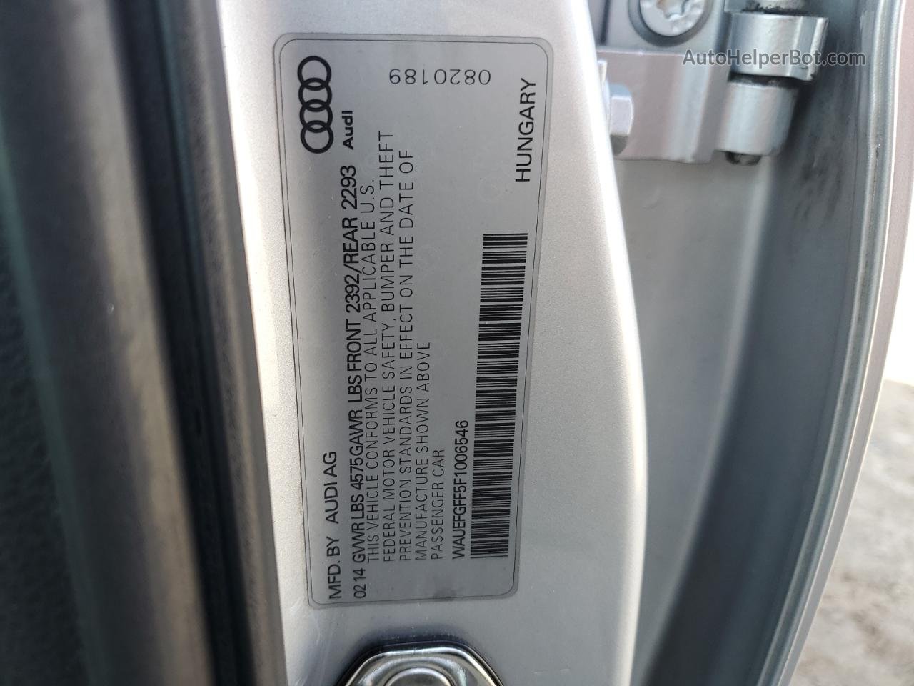 2015 Audi A3 Premium Plus Silver vin: WAUEFGFF5F1006546