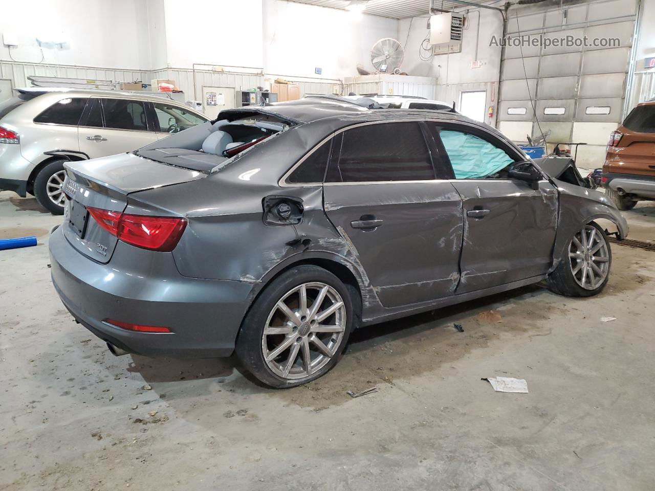 2015 Audi A3 Premium Plus Gray vin: WAUEFGFF5F1096247