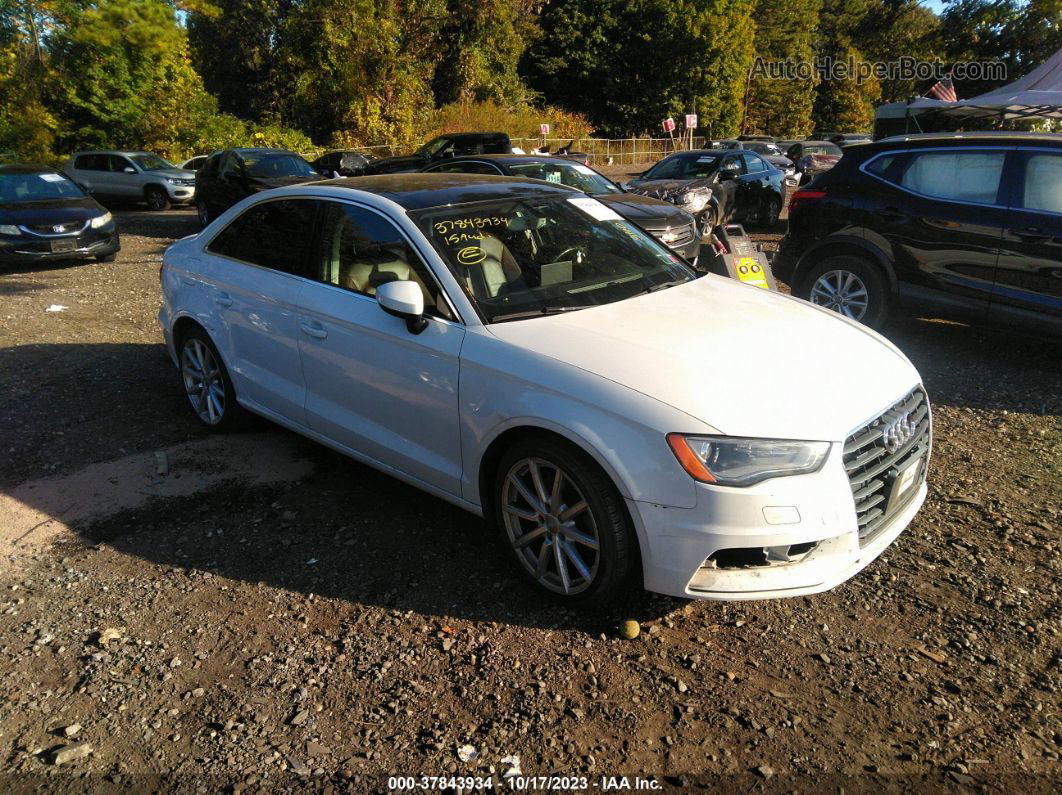 2015 Audi A3 2.0t Premium Plus White vin: WAUEFGFF6F1015269