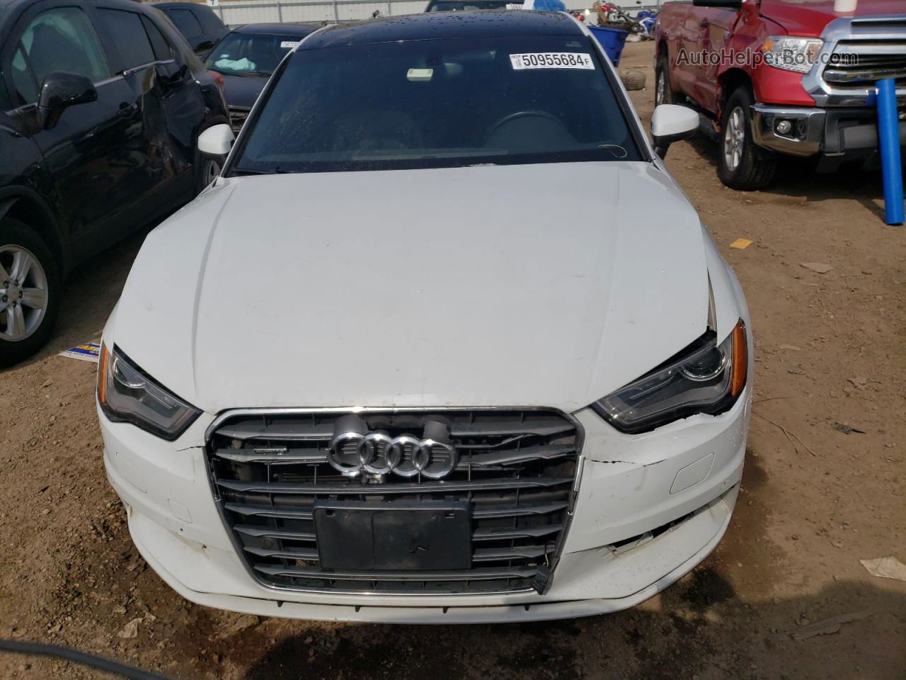 2015 Audi A3 Premium Plus White vin: WAUEFGFF6F1089369