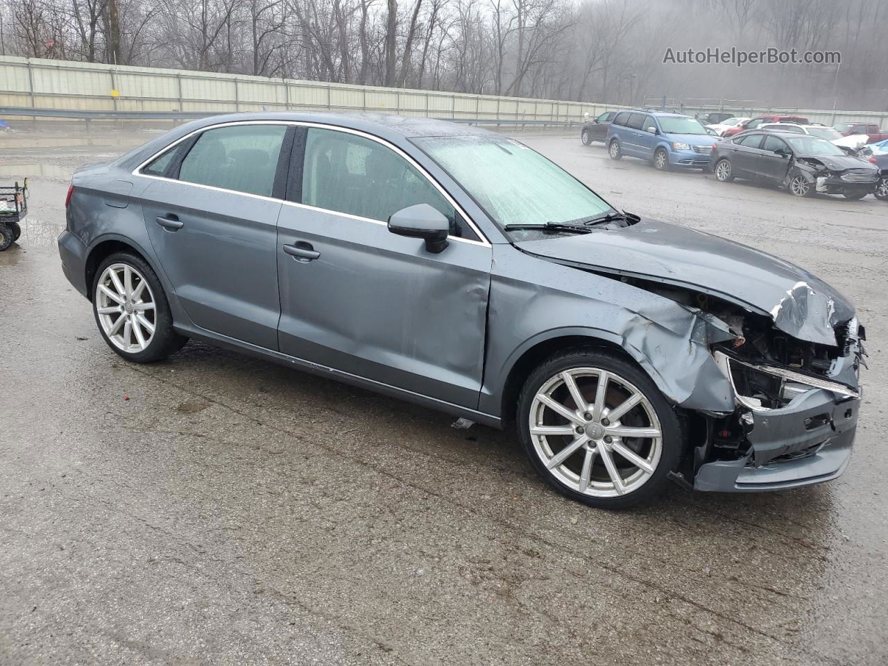 2015 Audi A3 Premium Plus Серый vin: WAUEFGFF7F1017421