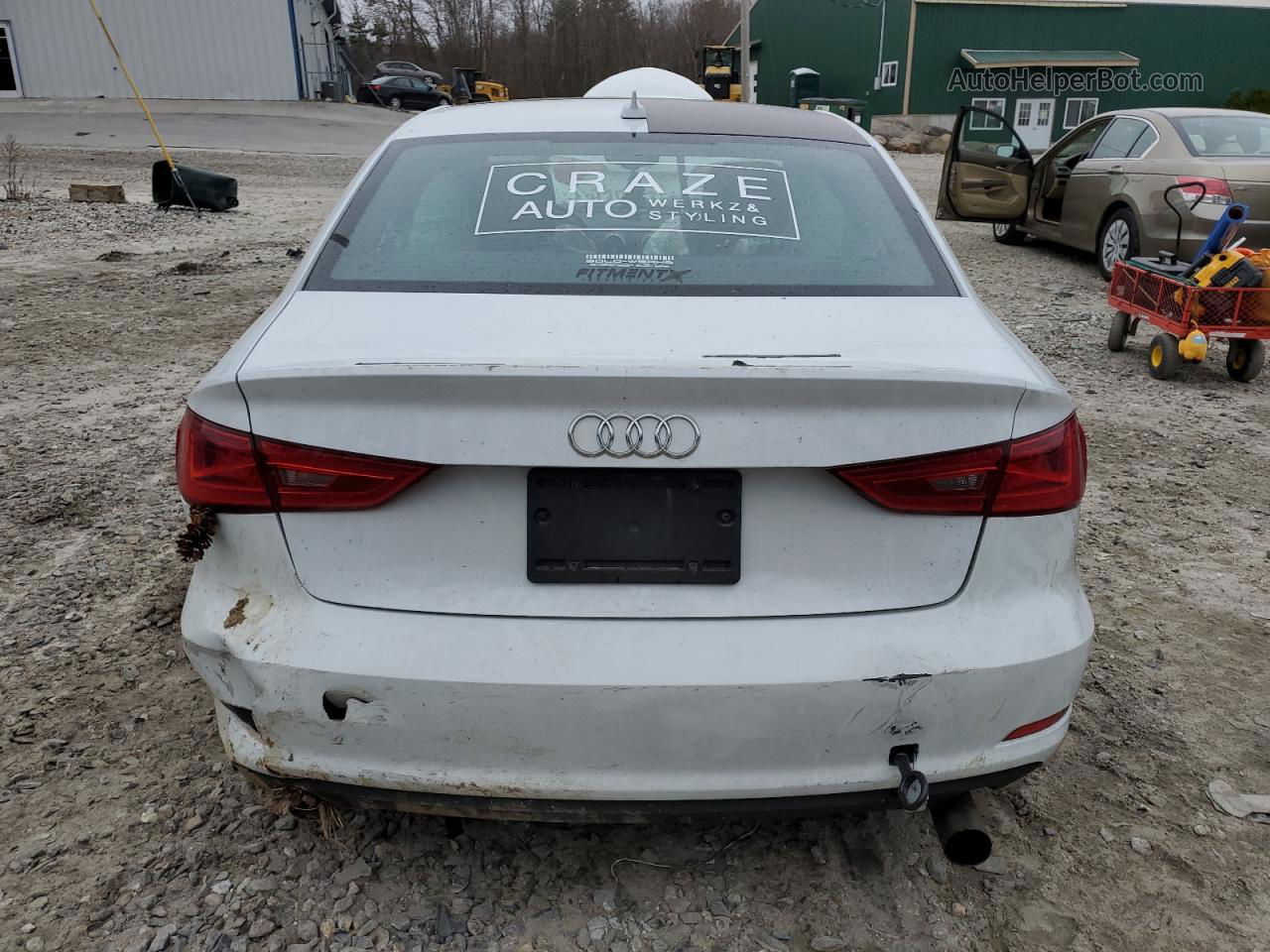 2015 Audi A3 Premium Plus White vin: WAUEFGFF7F1036289