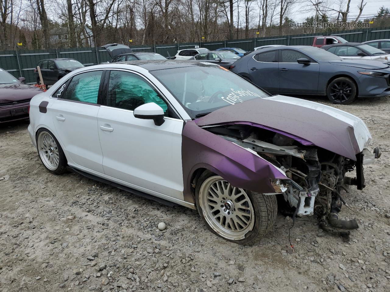 2015 Audi A3 Premium Plus White vin: WAUEFGFF7F1036289