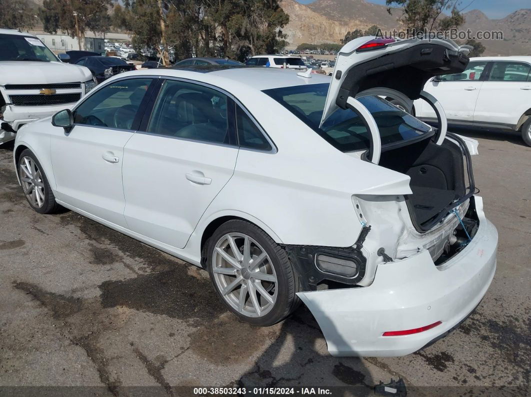 2015 Audi A3 2.0t Premium White vin: WAUEFGFFXF1093389