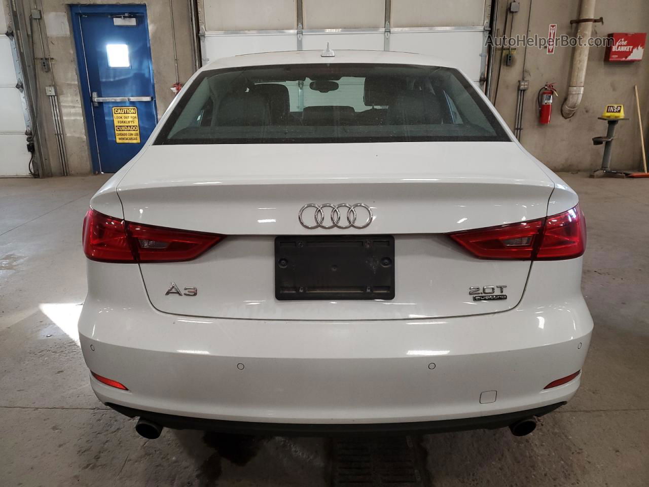 2015 Audi A3 Premium Plus White vin: WAUEFGFFXF1128853