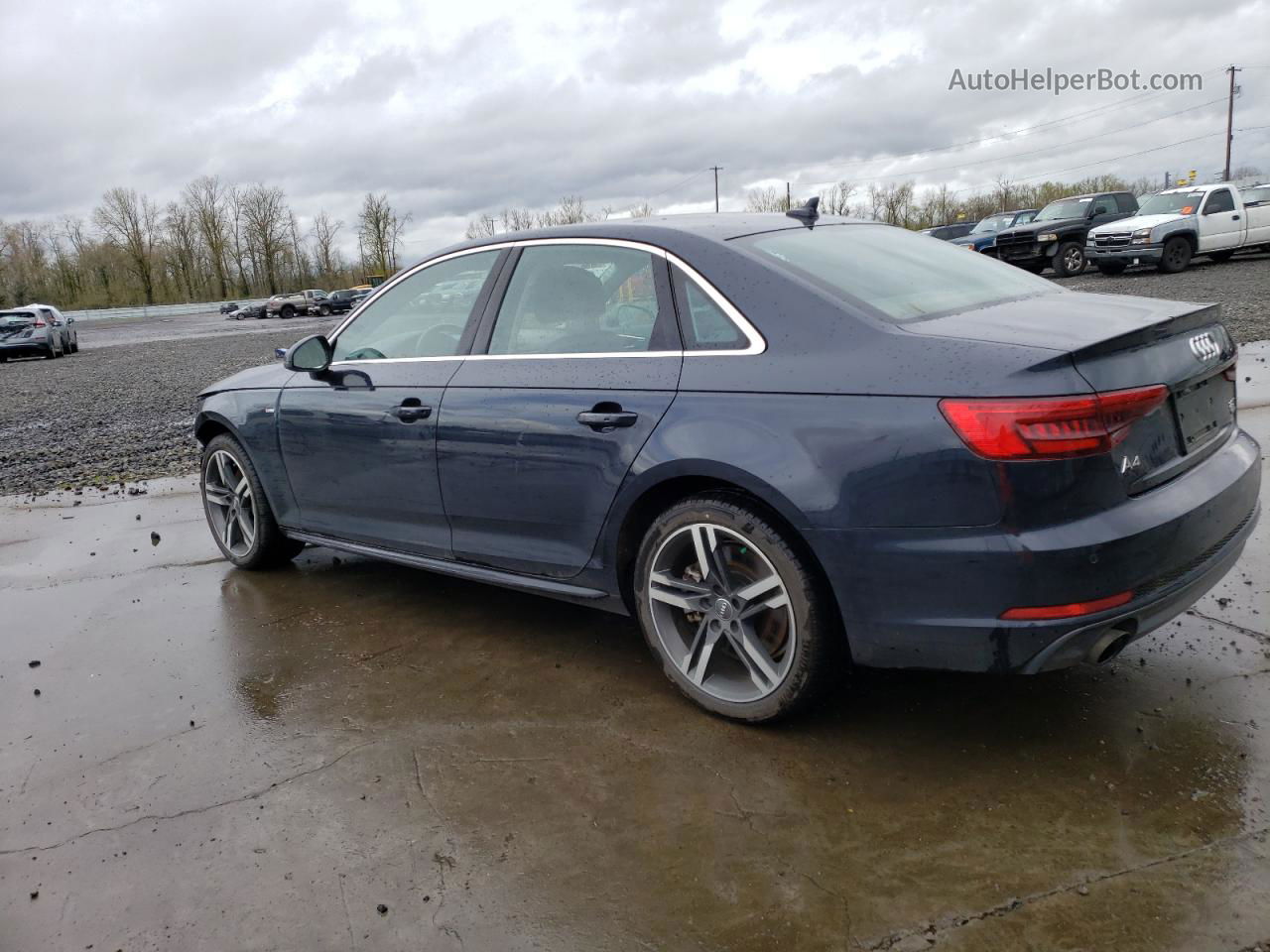 2017 Audi A4 Premium Plus Blue vin: WAUENAF40HN013432