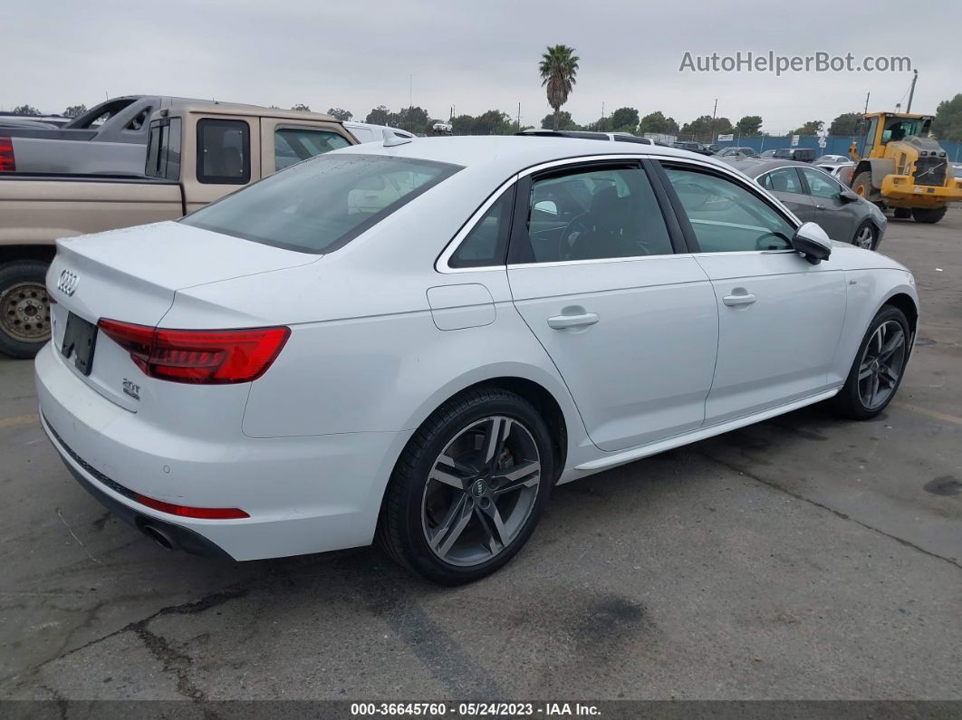 2017 Audi A4 Premium Plus White vin: WAUENAF40HN017593