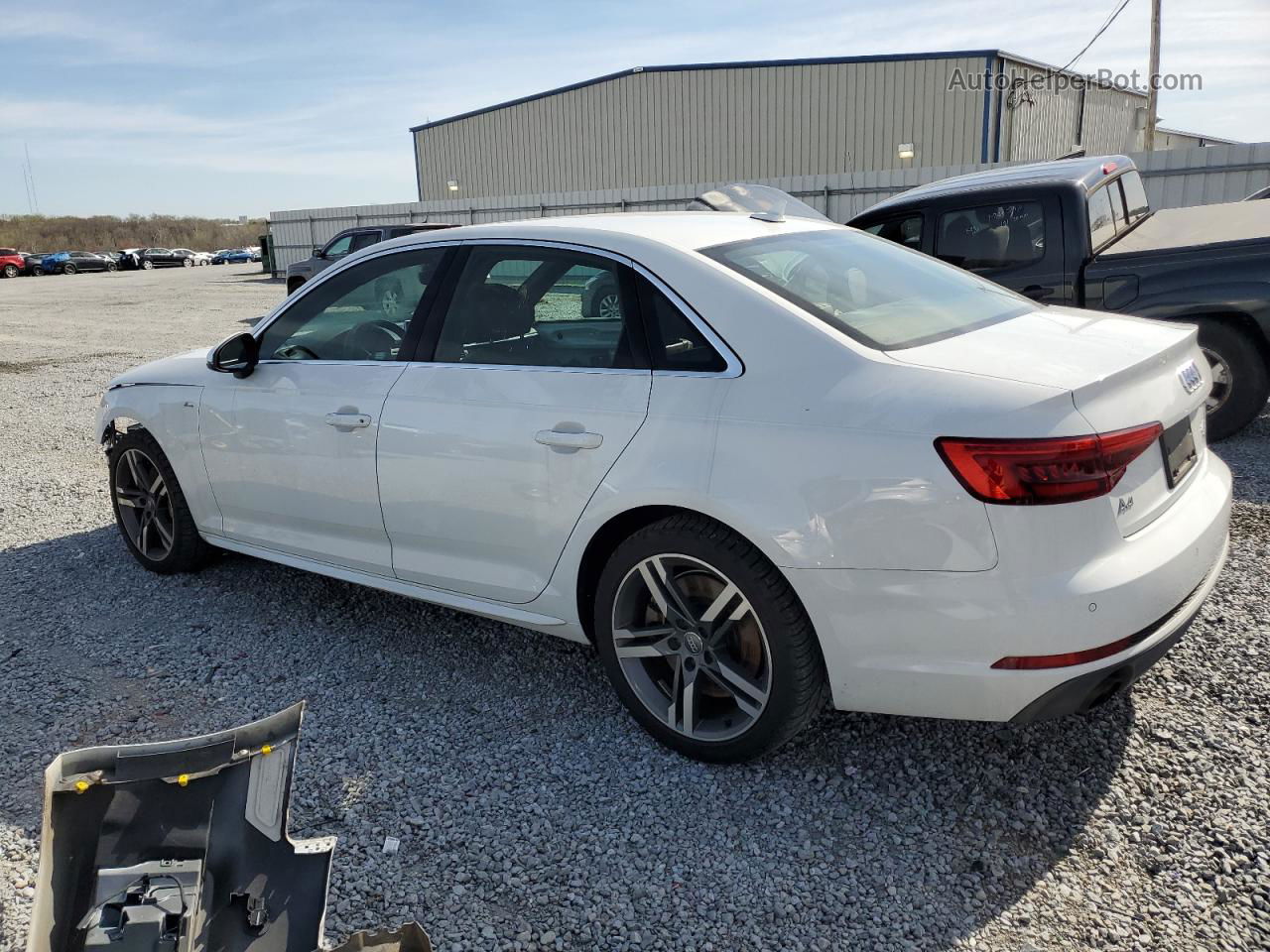 2017 Audi A4 Premium Plus White vin: WAUENAF40HN025824