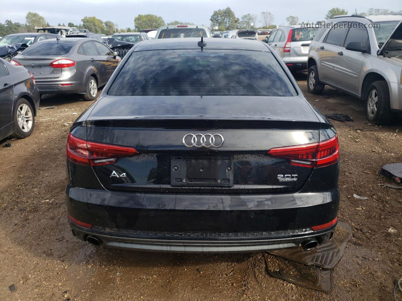 2017 Audi A4 Premium Plus Black vin: WAUENAF40HN056166