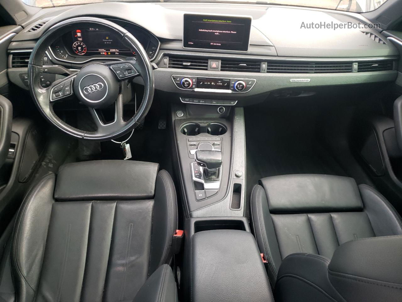 2017 Audi A4 Premium Plus Черный vin: WAUENAF40HN056166