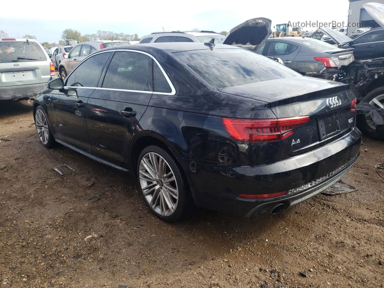 2017 Audi A4 Premium Plus Черный vin: WAUENAF40HN056166