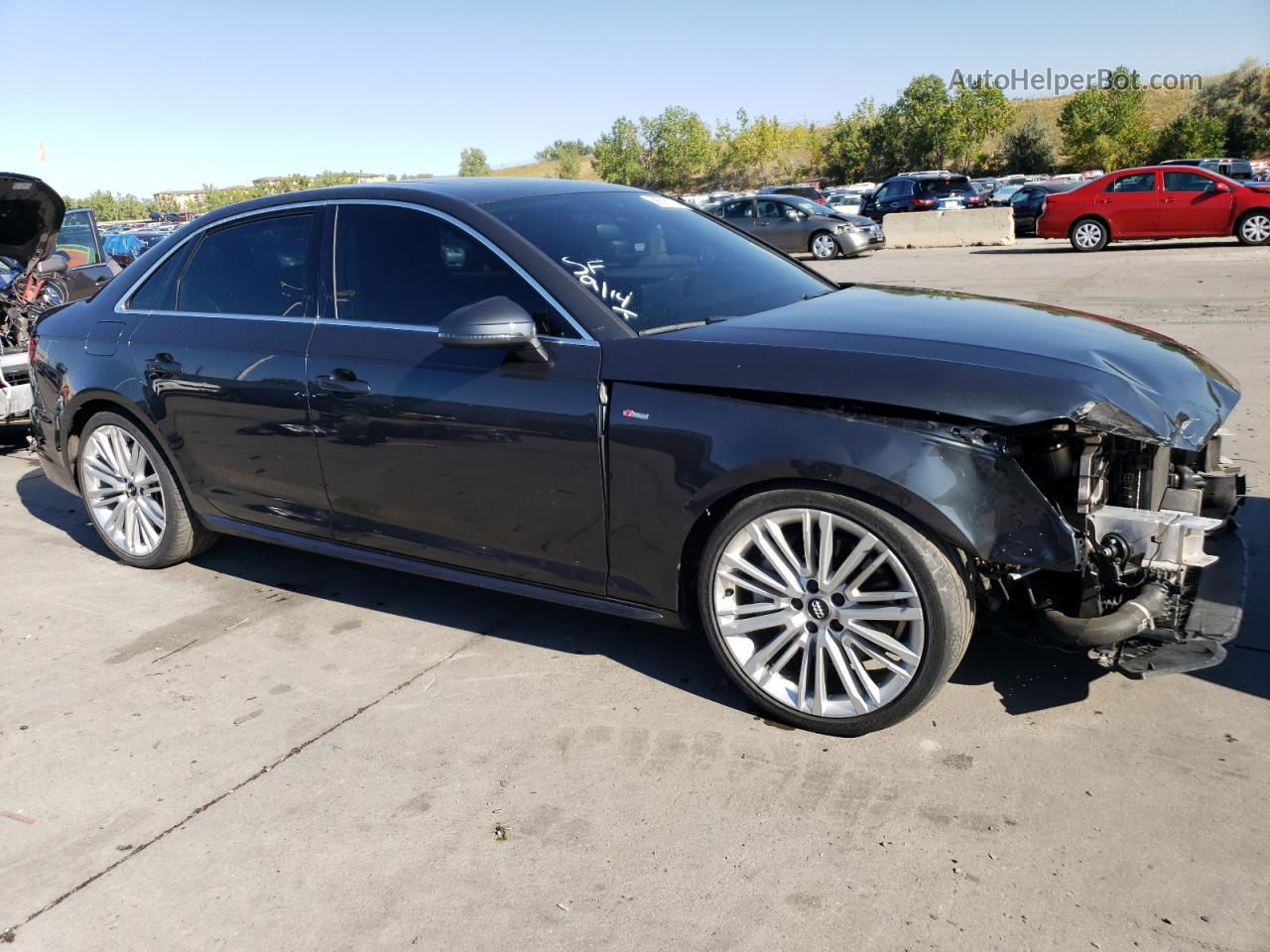 2018 Audi A4 Premium Plus Charcoal vin: WAUENAF40JA036514