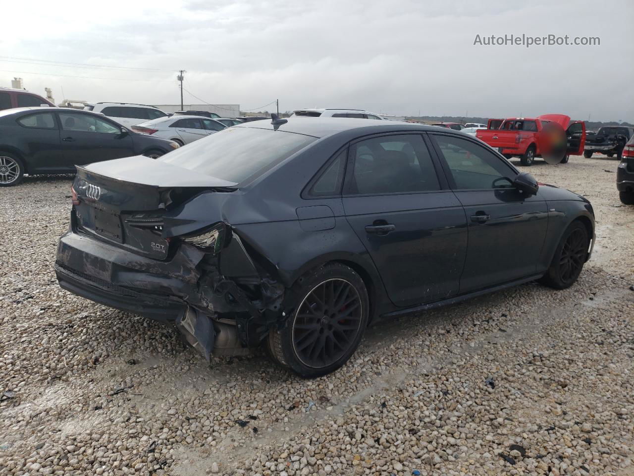 2018 Audi A4 Premium Plus Серый vin: WAUENAF40JA057945