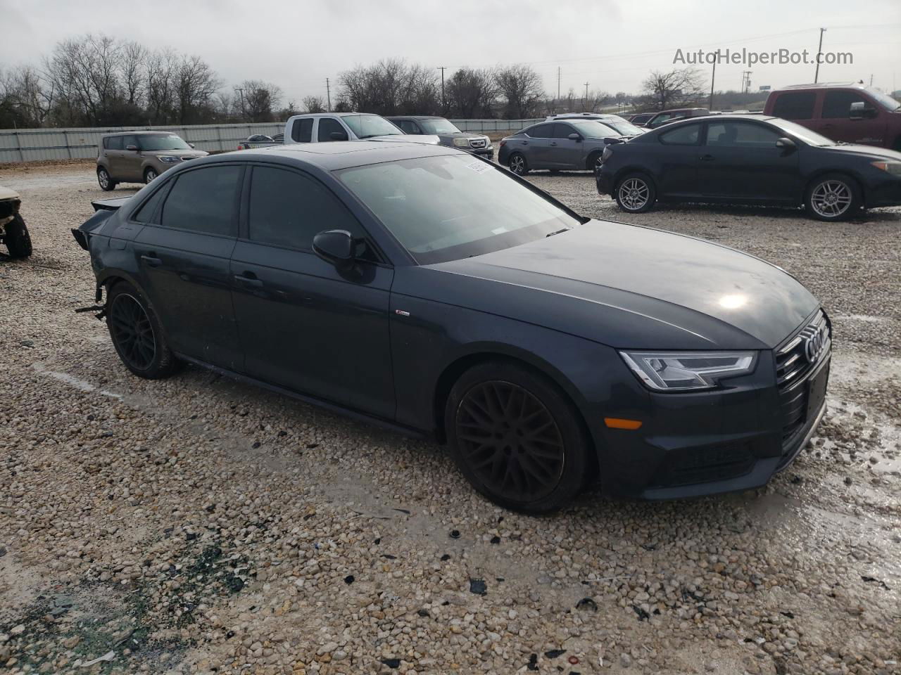 2018 Audi A4 Premium Plus Gray vin: WAUENAF40JA057945