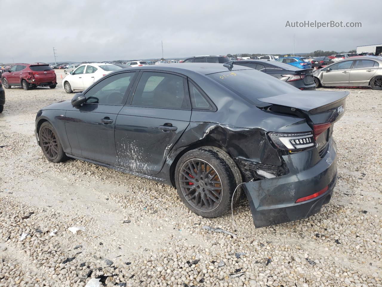 2018 Audi A4 Premium Plus Gray vin: WAUENAF40JA057945