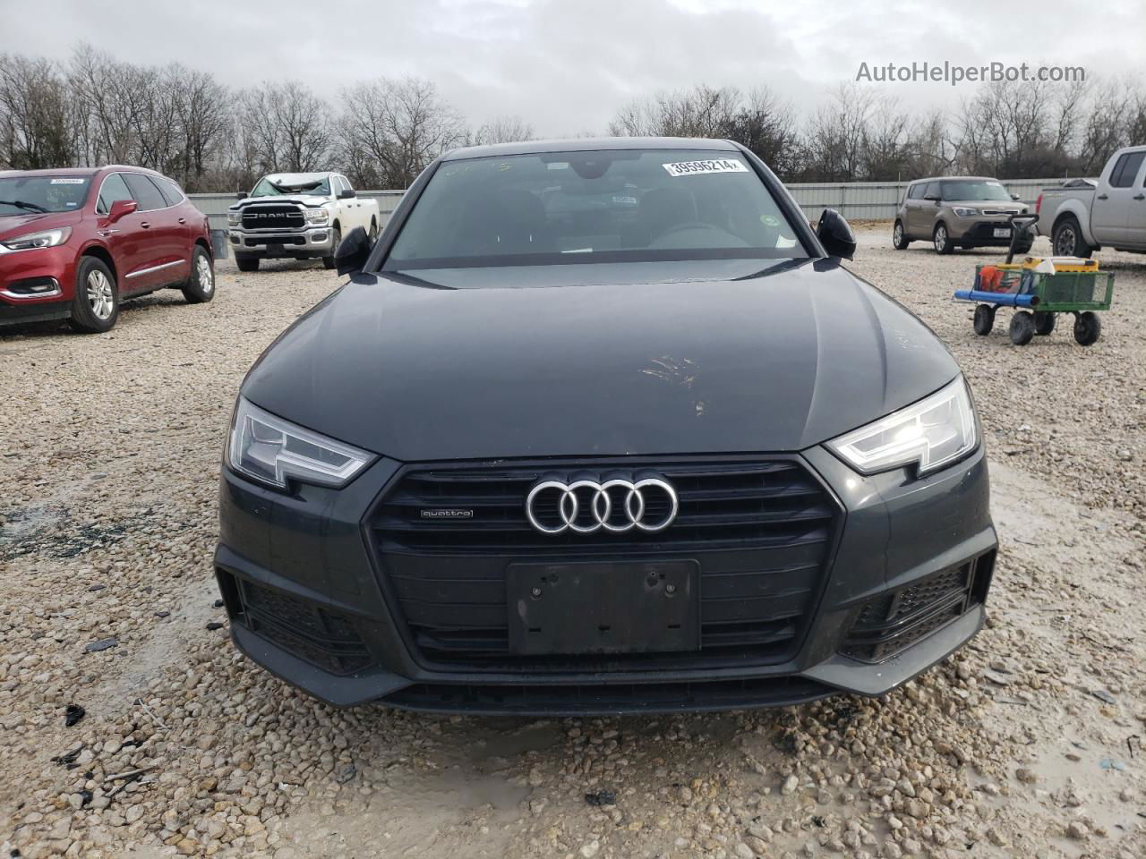 2018 Audi A4 Premium Plus Gray vin: WAUENAF40JA057945