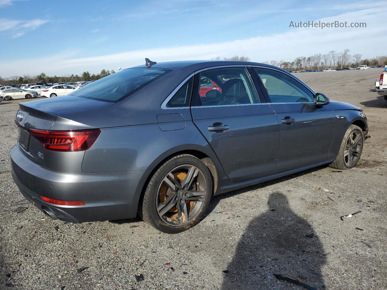 2018 Audi A4 Premium Plus Silver vin: WAUENAF40JA062224