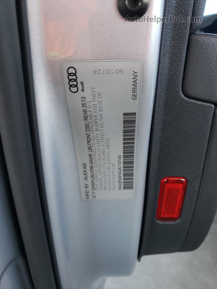 2018 Audi A4 Premium Plus Серебряный vin: WAUENAF40JA110143