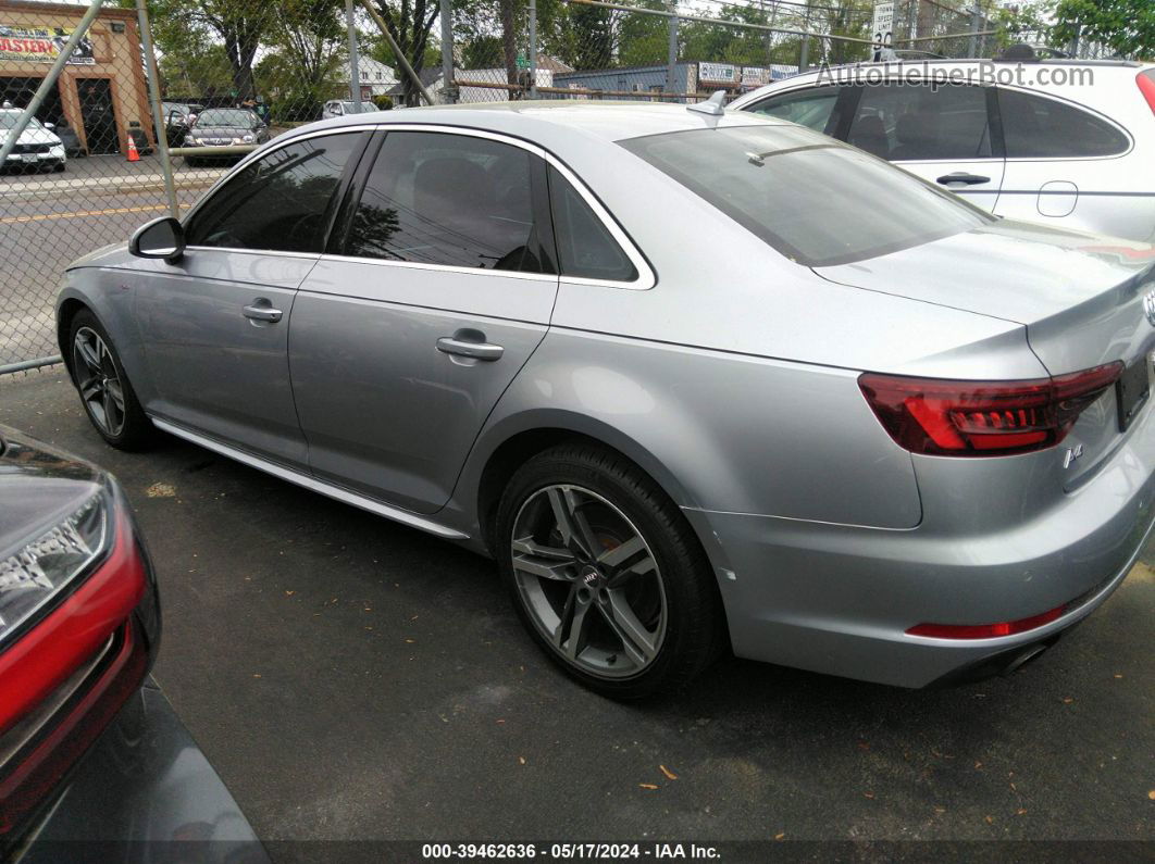 2018 Audi A4 2.0t Qua Prem Plus Silver vin: WAUENAF40JA110529