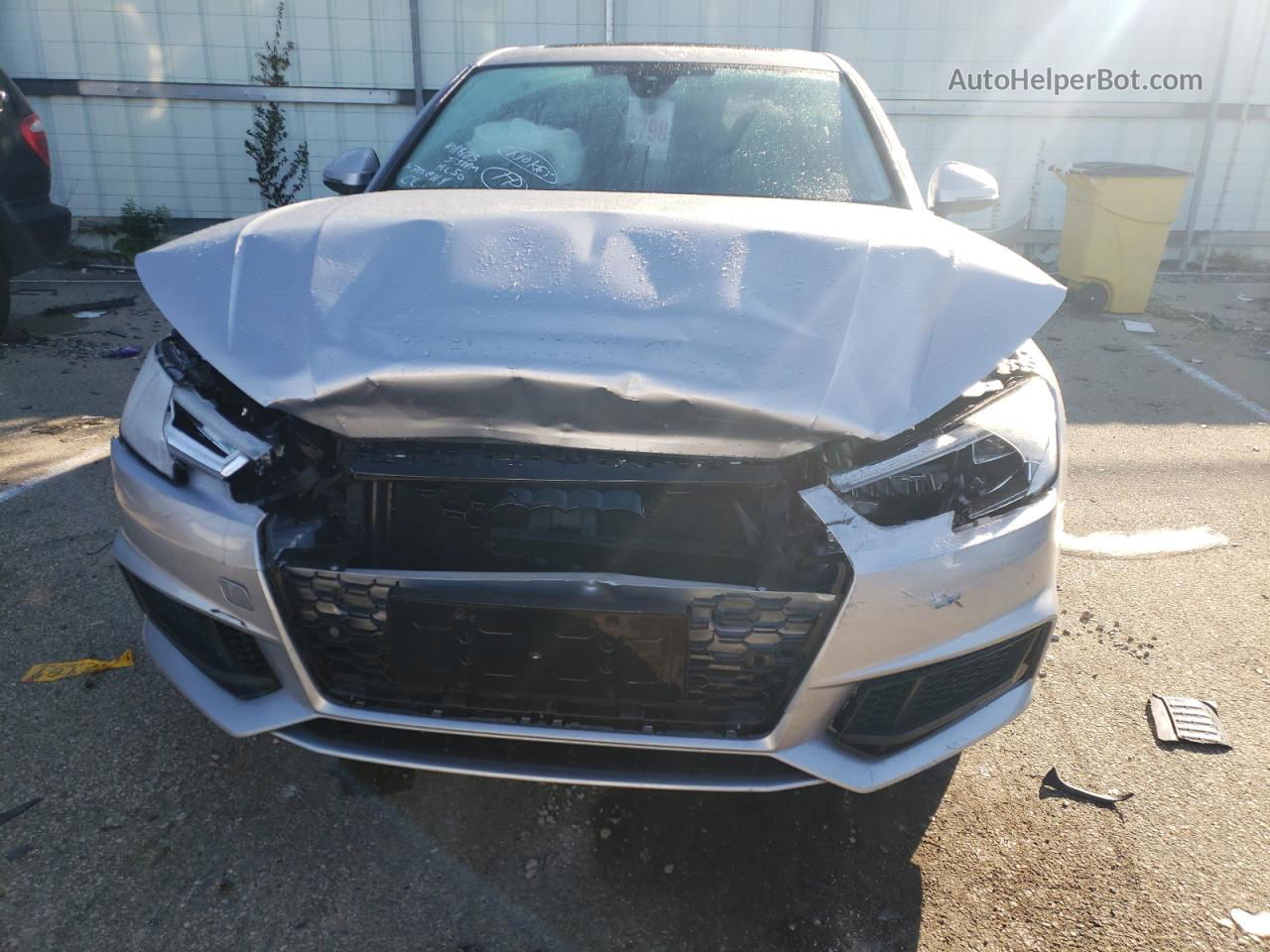 2018 Audi A4 Premium Plus Silver vin: WAUENAF40JA171119