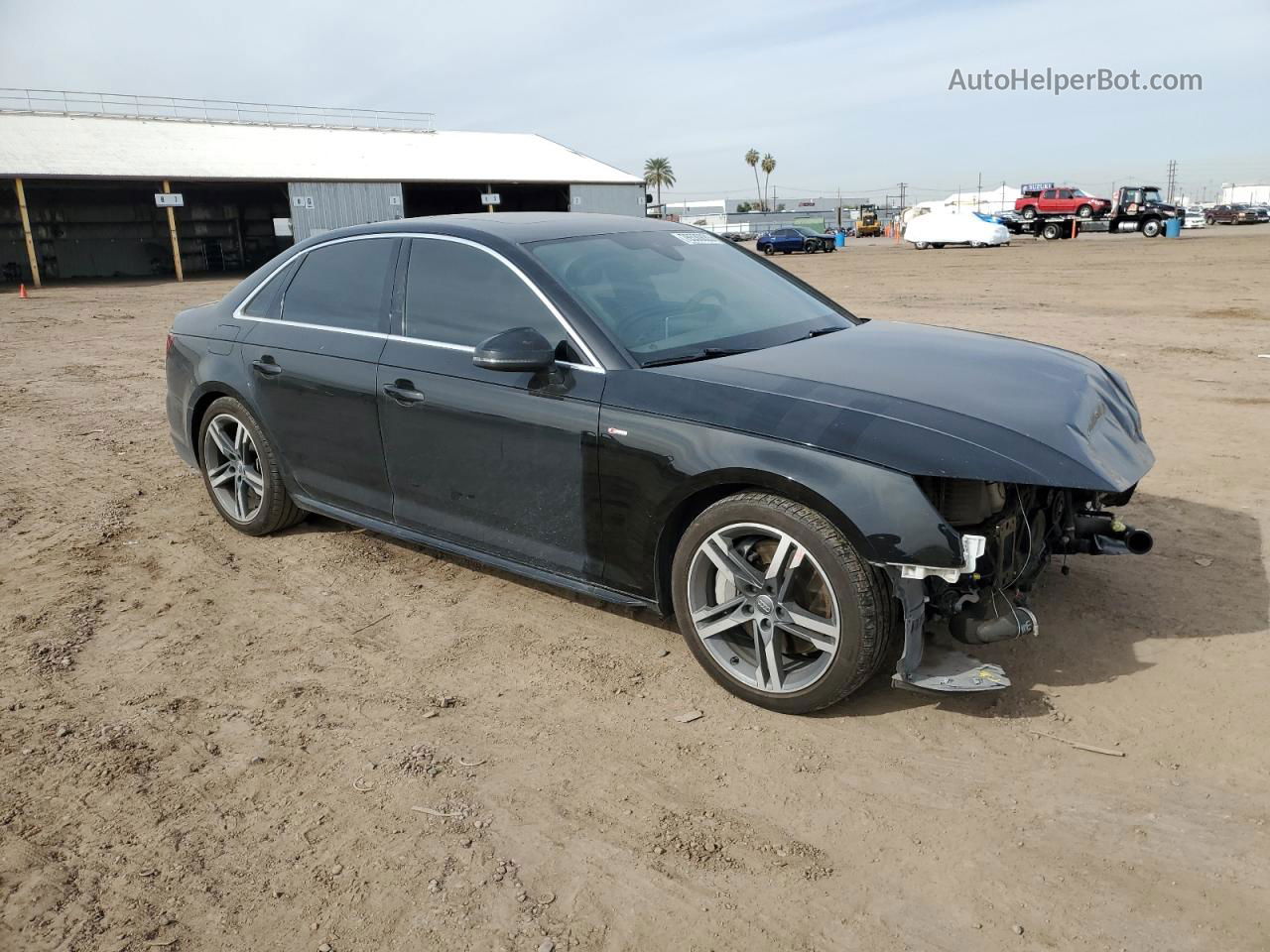 2018 Audi A4 Premium Plus Black vin: WAUENAF40JA183559