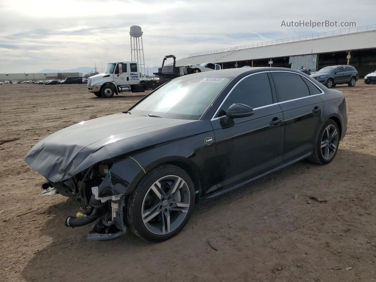 2018 Audi A4 Premium Plus Black vin: WAUENAF40JA183559