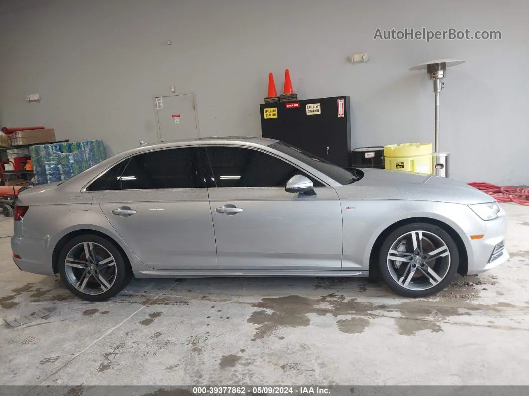 2018 Audi A4 2.0t Premium/2.0t Tech Premium Серебряный vin: WAUENAF40JN013873