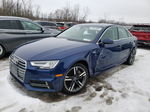 2018 Audi A4 Premium Plus Синий vin: WAUENAF40JN017955