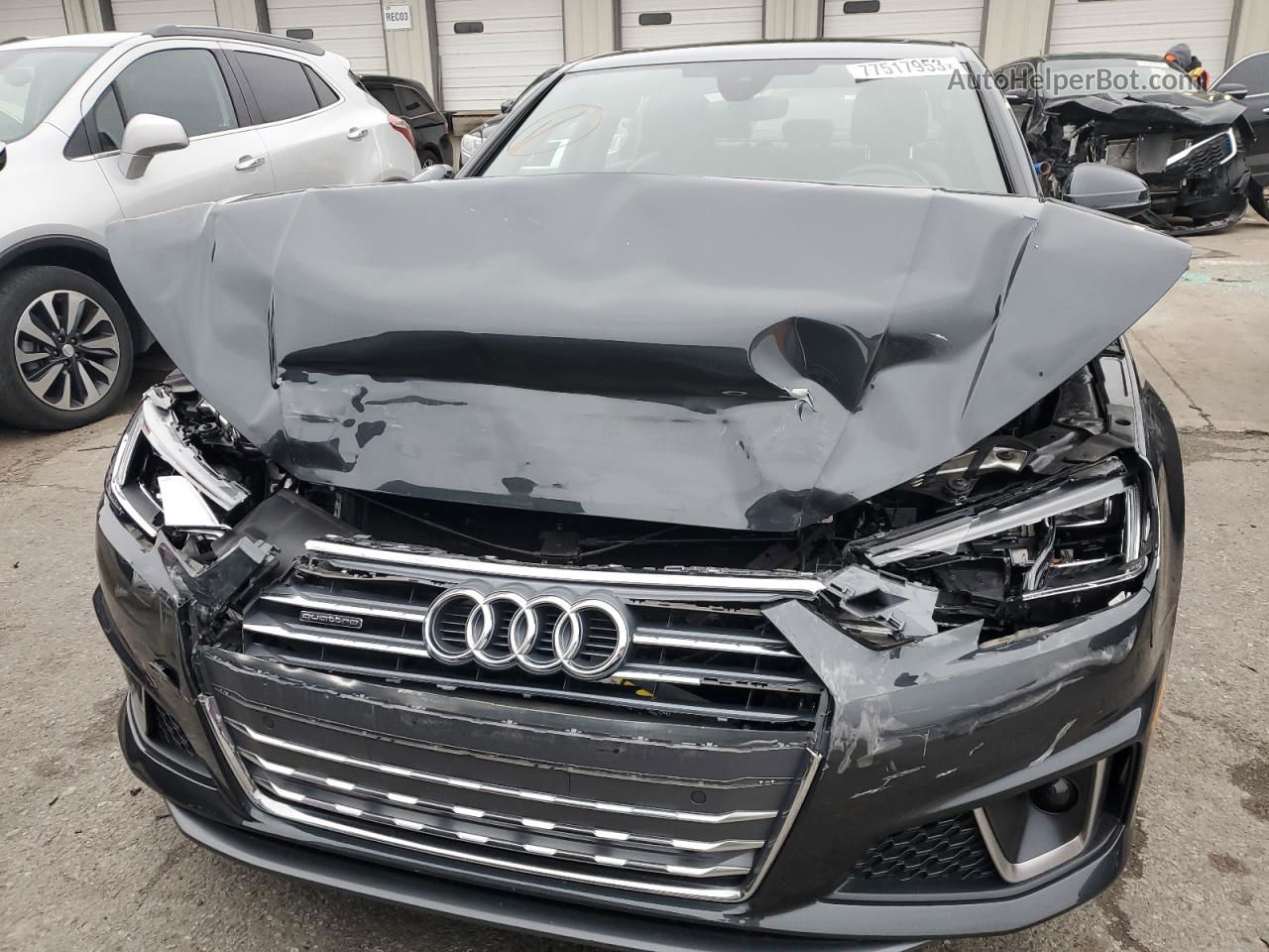 2019 Audi A4 Premium Plus Gray vin: WAUENAF40KA062662