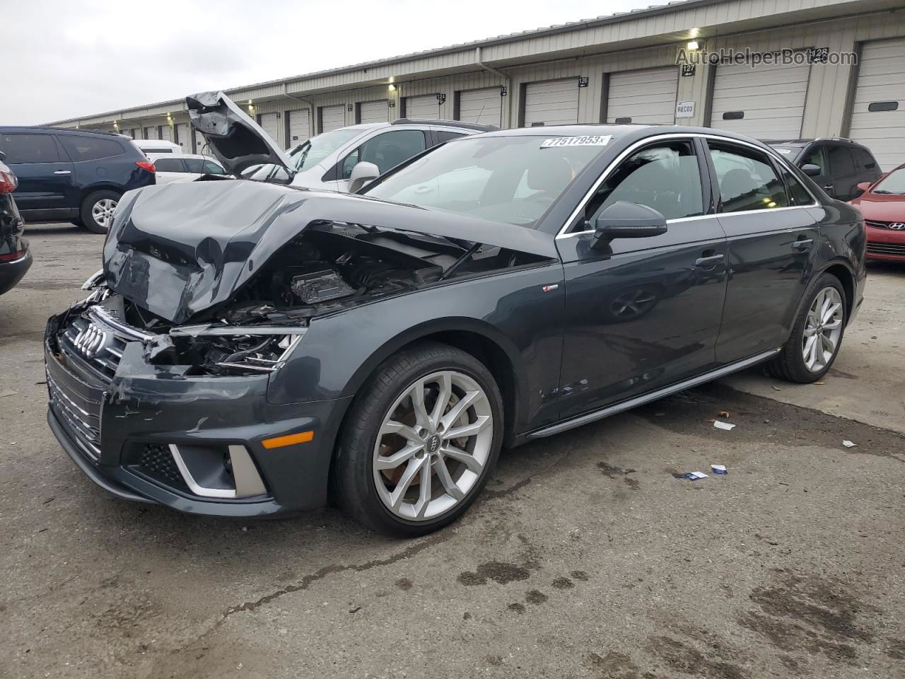 2019 Audi A4 Premium Plus Gray vin: WAUENAF40KA062662