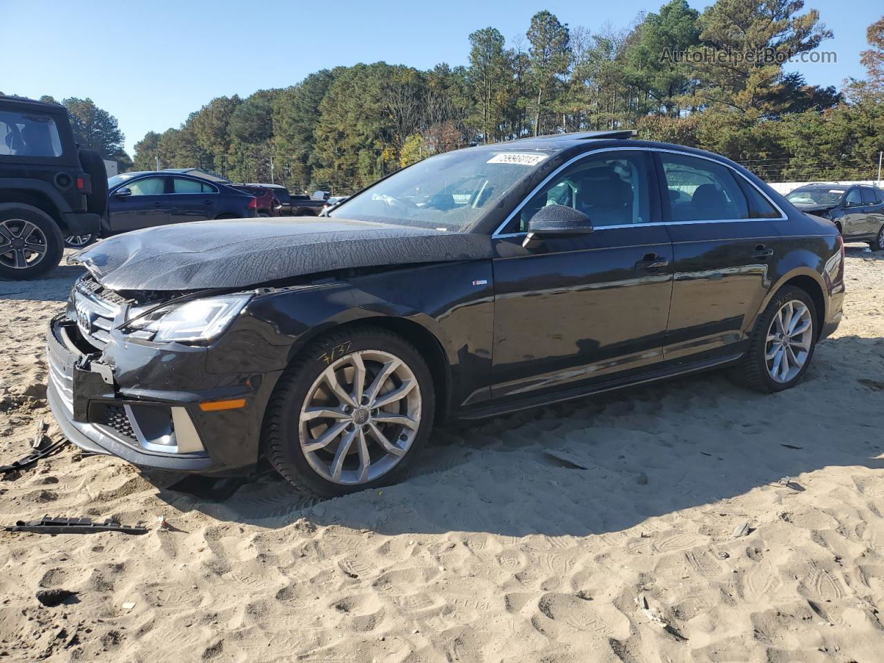 2019 Audi A4 Premium Plus Black vin: WAUENAF40KA098609