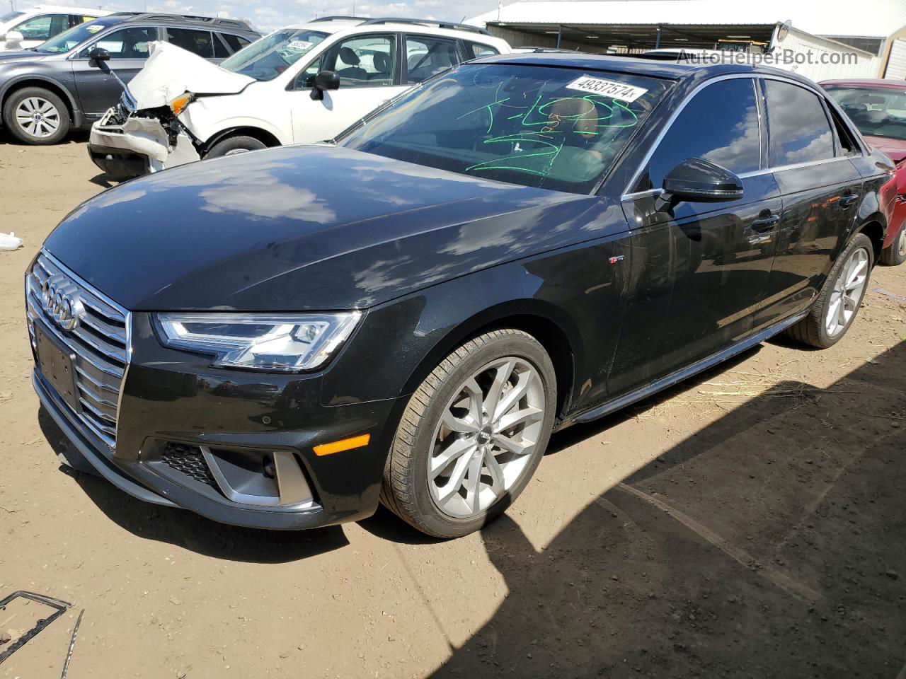 2019 Audi A4 Premium Plus Black vin: WAUENAF40KA119085