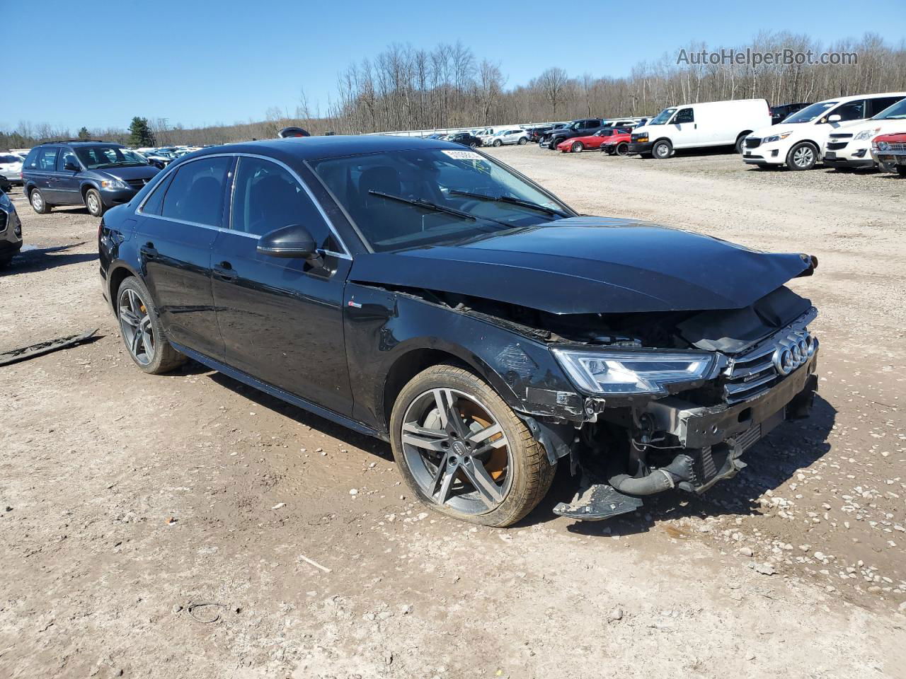 2017 Audi A4 Premium Plus Black vin: WAUENAF41HN008207