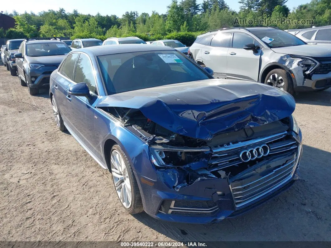 2017 Audi A4 2.0t Premium Blue vin: WAUENAF41HN039652